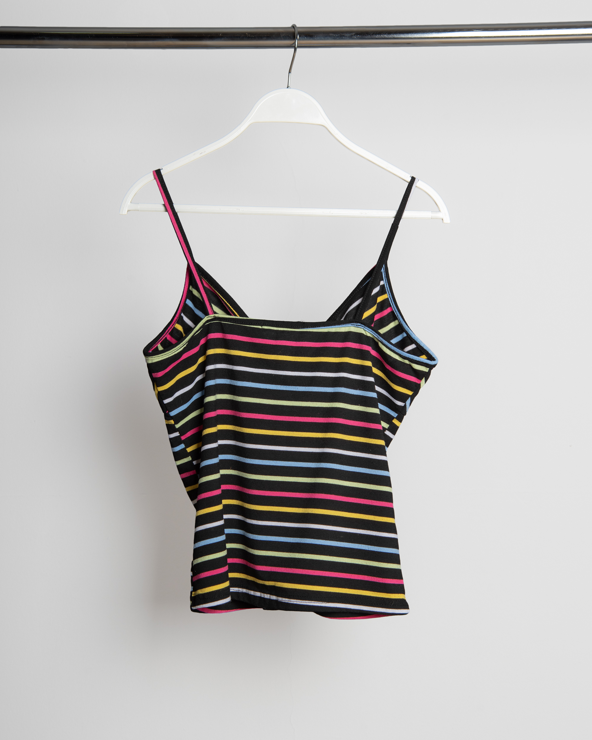 EVGENIA STRIPED V-NECK TOP - Image 2