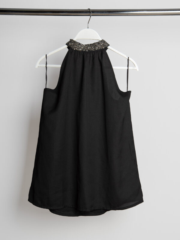 ELECTRA SEQUIN NECK TOP