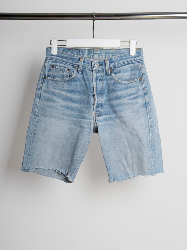 ELENA LEVI’S HIGH-WAISTED DENIM BERMUDA SHORTS