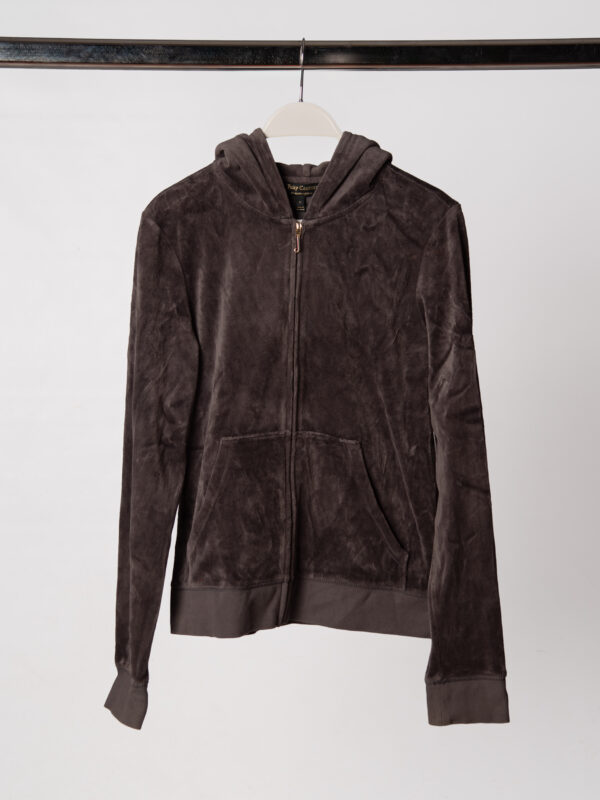 SABRINA VELOUR ZIP-UP