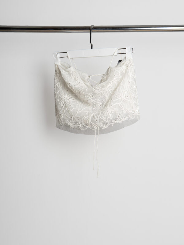 MAEVE EMBELLISHED SHEER TOP