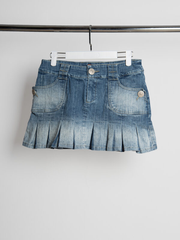 MALIA POCKET DENIM SKIRT