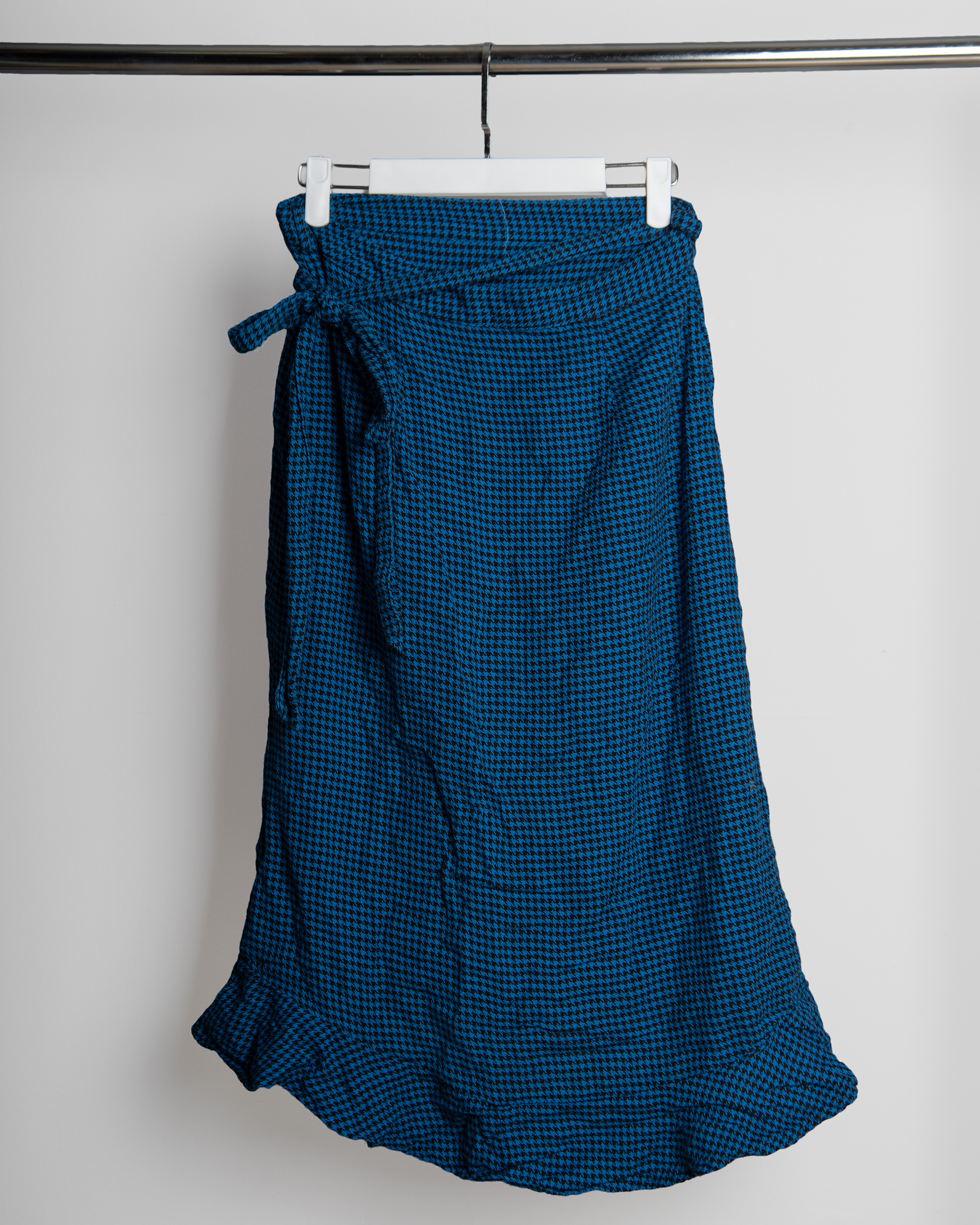 MARIELLA HUSH PIED-DE-POULE WRAP SKIRT - Image 2